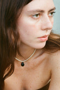 Corail necklace - Hematite / Black