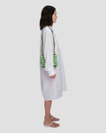 Mini Long Lady Bag in Gingham Green Yellow