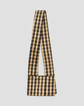 Lady Strap Bag in Gingham Black and Gold