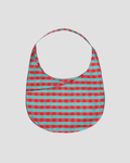 Hobo Mini Bag  in Gingham Red Turquoise