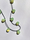 Noué necklace - Opaline Yellow / Black