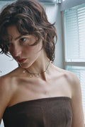 Noué necklace - Clear / Black