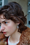 Gota Midi Nail Earrings - Clear