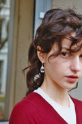 Gota Midi Nail Earrings - Clear