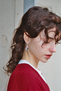 Gota Midi Nail Earrings - Clear