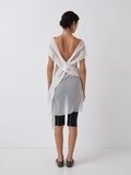 Boa Dress - White