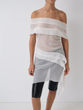 Boa Dress - White