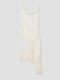 Boa Dress - White
