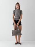 Midi Shopper Bag - Grey